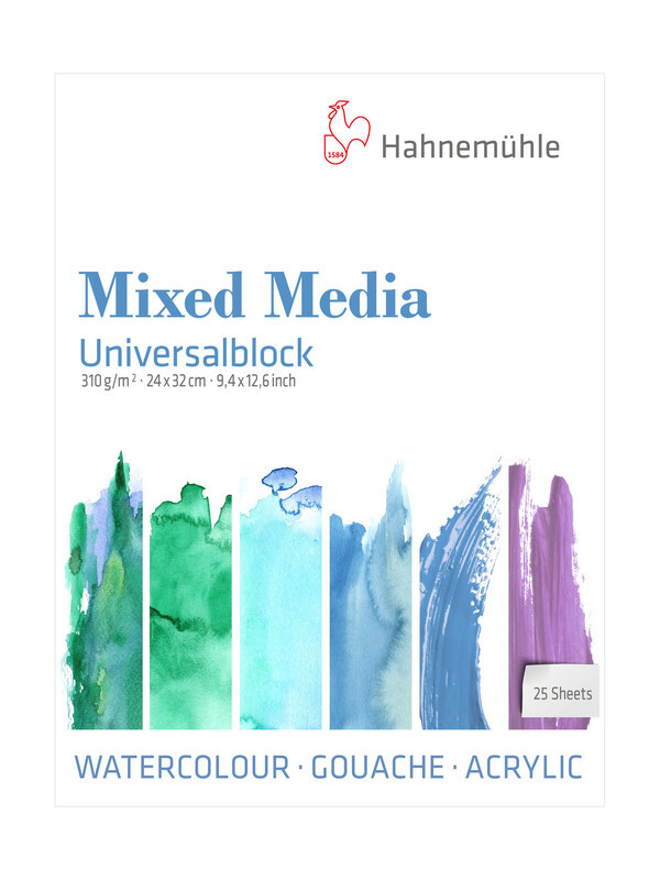 Cover: 4011367090944 | Hahnemühle Papier Mixed Media Universalblock, 24 x 32 cm, 310 g/m²