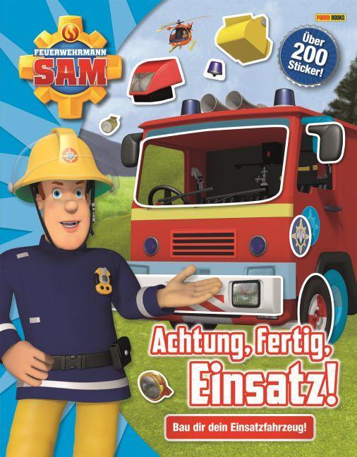 Cover: 9783833233487 | Feuerwehrmann Sam: Bau dir dein Einsatzfahrzeug! | Stickerbuch | Buch