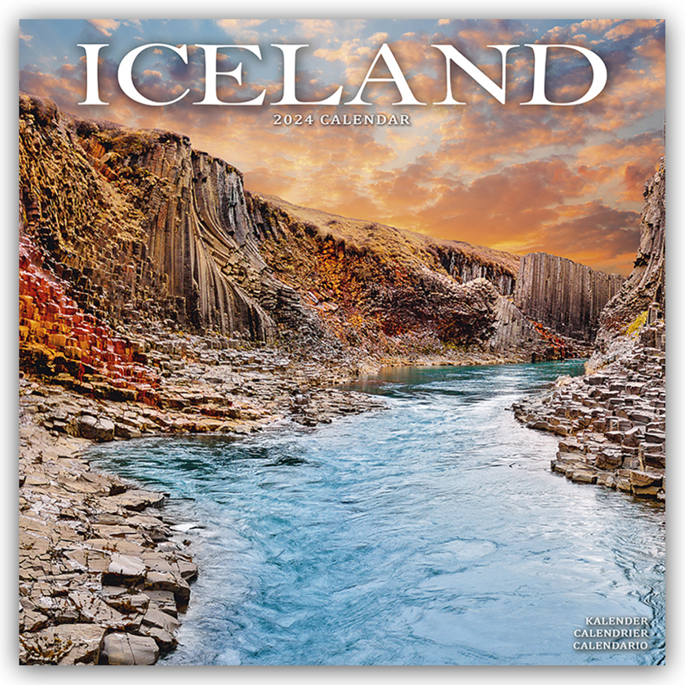 Cover: 9781804601754 | Iceland - Island 2024 - 16-Monatskalender | Avonside Publishing Ltd