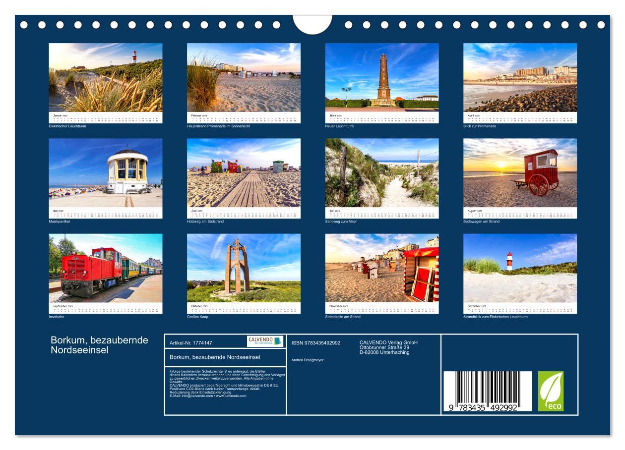 Bild: 9783435492992 | Borkum, bezaubernde Nordseeinsel (Wandkalender 2025 DIN A4 quer),...