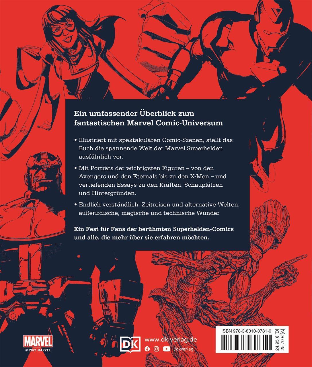 Rückseite: 9783831037810 | Das MARVEL Buch | Das Comic-Universum der Superhelden | Stephen Wiacek