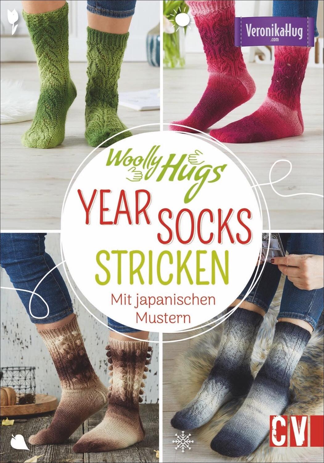Cover: 9783841065599 | Woolly Hugs YEAR-Socks stricken | Mit japanischen Mustern | Hug | Buch