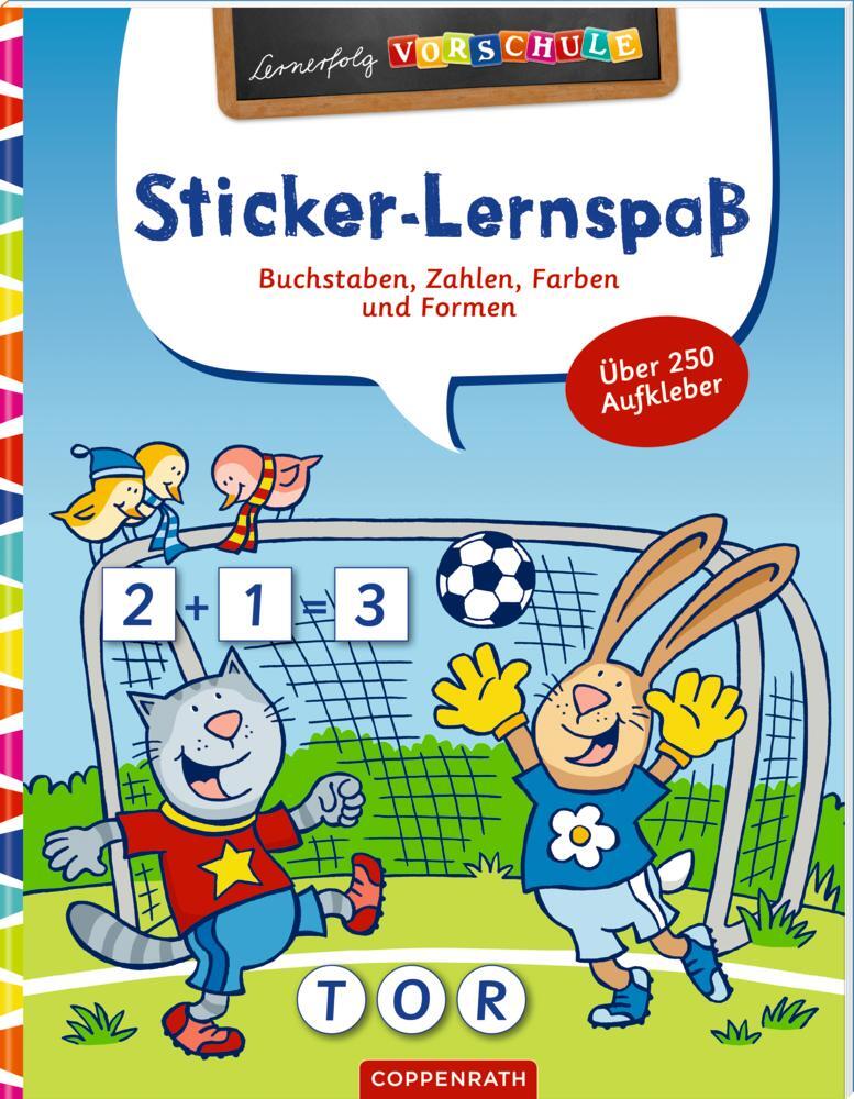 Cover: 9783649640615 | Sticker-Lernspaß (Fußball) | Buchstaben, Zahlen, Farben und Formen
