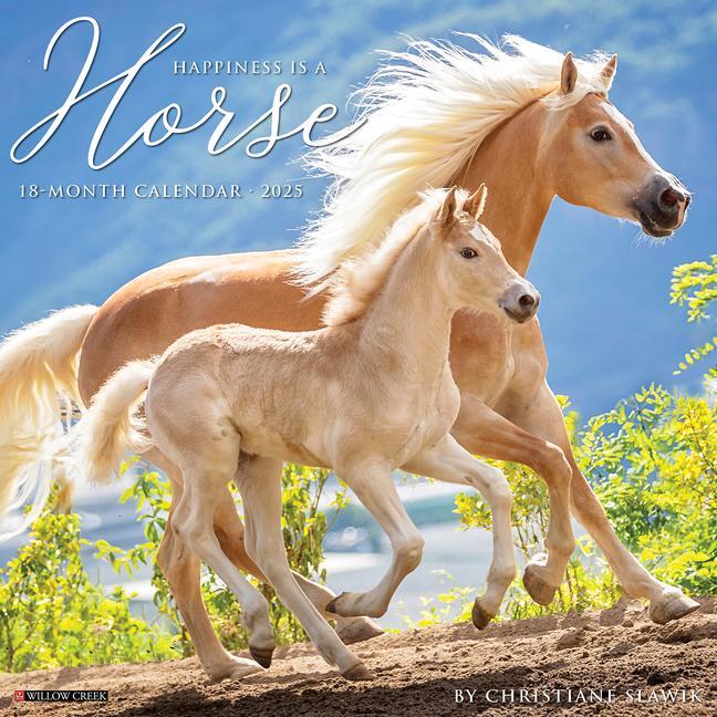 Cover: 9781549243271 | Happiness Is a Horse 2025 12 X 12 Wall Calendar | Willow Creek Press