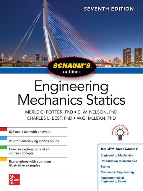 Cover: 9781260462883 | Schaum's Outline of Engineering Mechanics: Statics, Seventh Edition