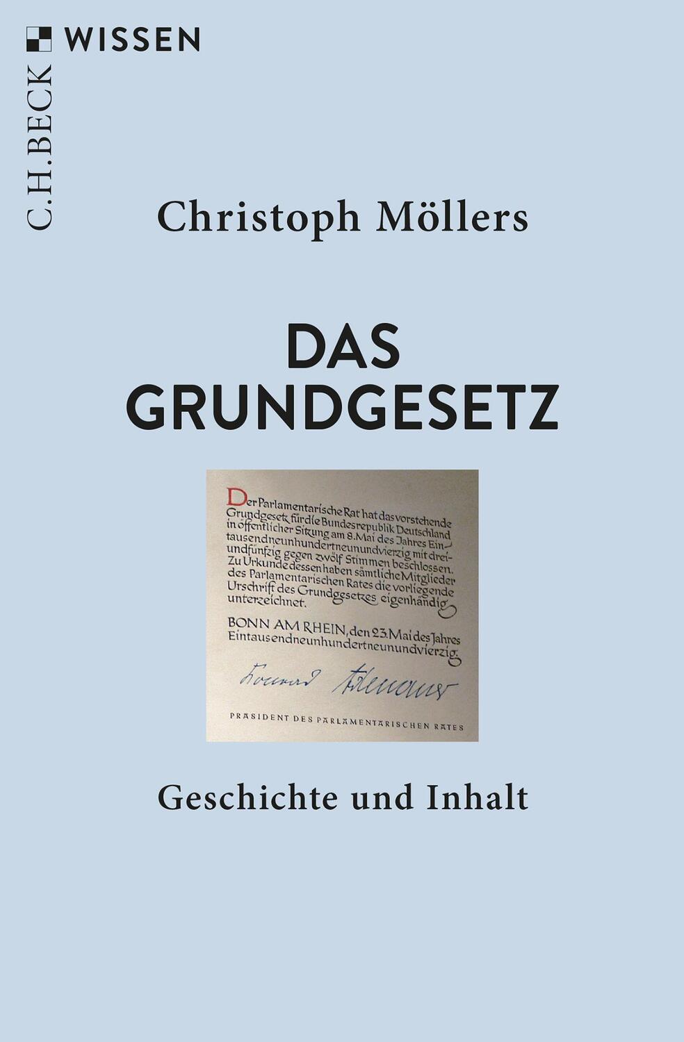 Cover: 9783406825781 | Das Grundgesetz | Geschichte und Inhalt | Christoph Möllers | Buch
