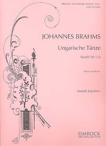Cover: 9790221100115 | Ungarische Tanze | Johannes Brahms | Buch | 2005 | EAN 9790221100115