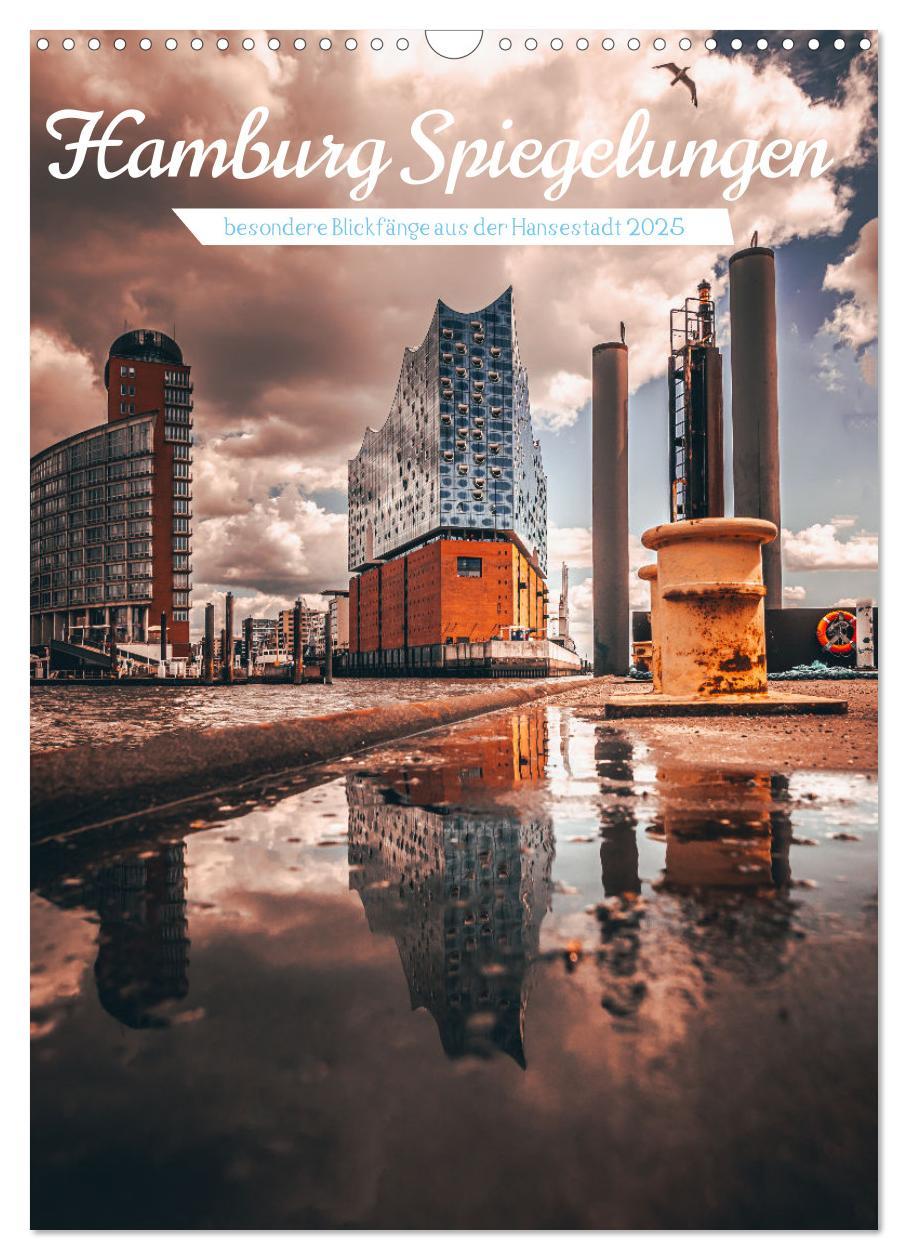 Cover: 9783435893676 | Hamburg Spiegelungen 2025 (Wandkalender 2025 DIN A3 hoch), CALVENDO...