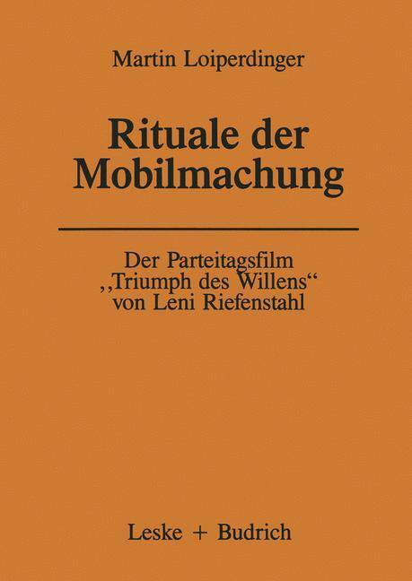 Cover: 9783322994783 | Der Parteitagsfilm ¿Triumph des Willens¿ von Leni Riefenstahl | Buch