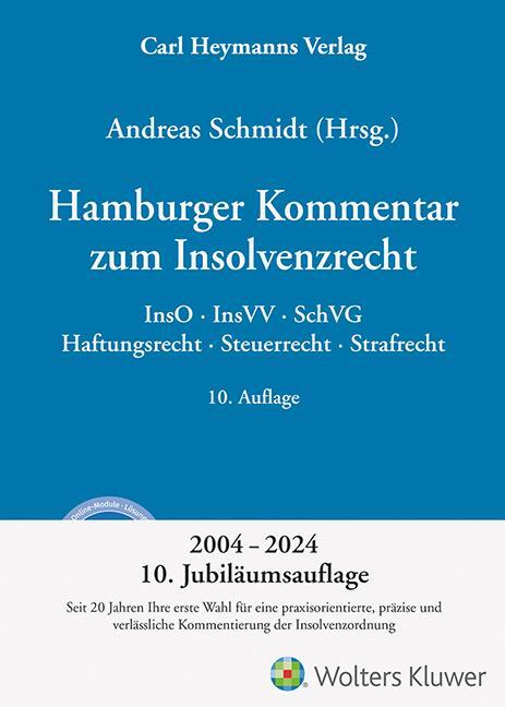 Cover: 9783452302410 | Hamburger Kommentar zum Insolvenzrecht | Andreas Schmidt | Buch | 2023