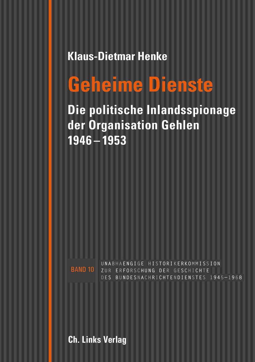 Cover: 9783962890230 | Geheime Dienste | Klaus-Dietmar Henke | Buch | Deutsch | 2018