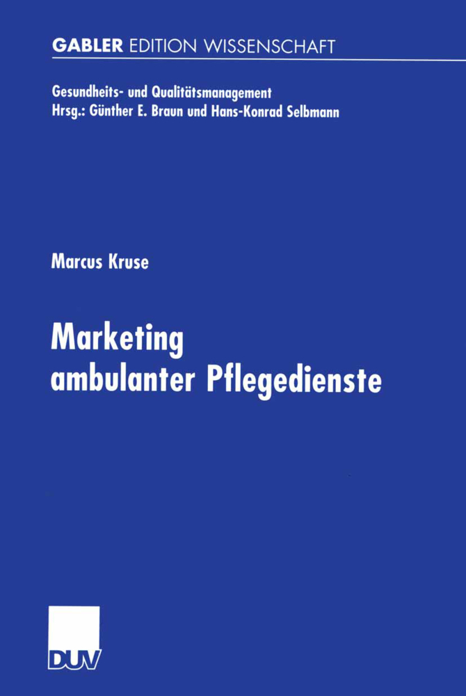 Cover: 9783824473304 | Marketing ambulanter Pflegedienste | Marcus Kruse | Taschenbuch | xiv