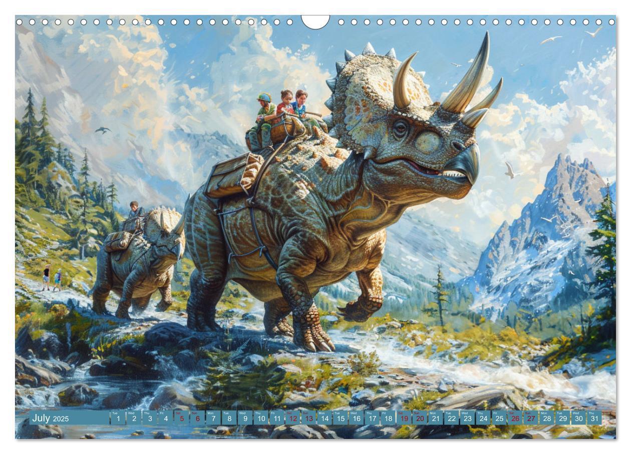 Bild: 9781325977994 | Dinosaur Legends (Wall Calendar 2025 DIN A3 landscape), CALVENDO 12...