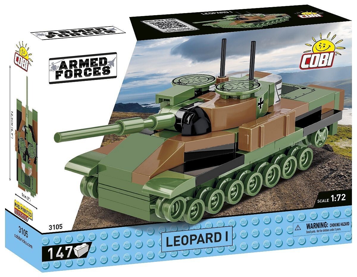 Cover: 5902251031053 | COBI Armed Forces 3105 - Leopard 1, Panzer, Maßstab 1:72, Bausatz,...