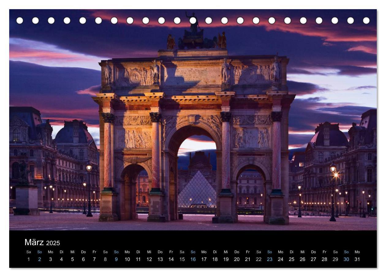 Bild: 9783435564897 | Paris bei Nacht 2025 (Tischkalender 2025 DIN A5 quer), CALVENDO...