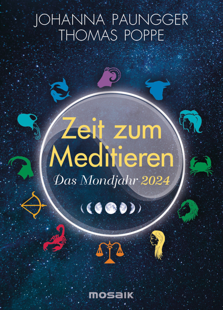 Cover: 9783442319725 | Das Mondjahr 2024 - Zeit zum Meditieren | Thomas Poppe (u. a.) | 2024