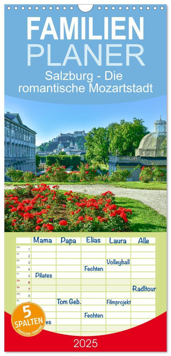 Cover: 9783457096178 | Familienplaner 2025 - Salzburg - Die romantische Mozartstadt mit 5...