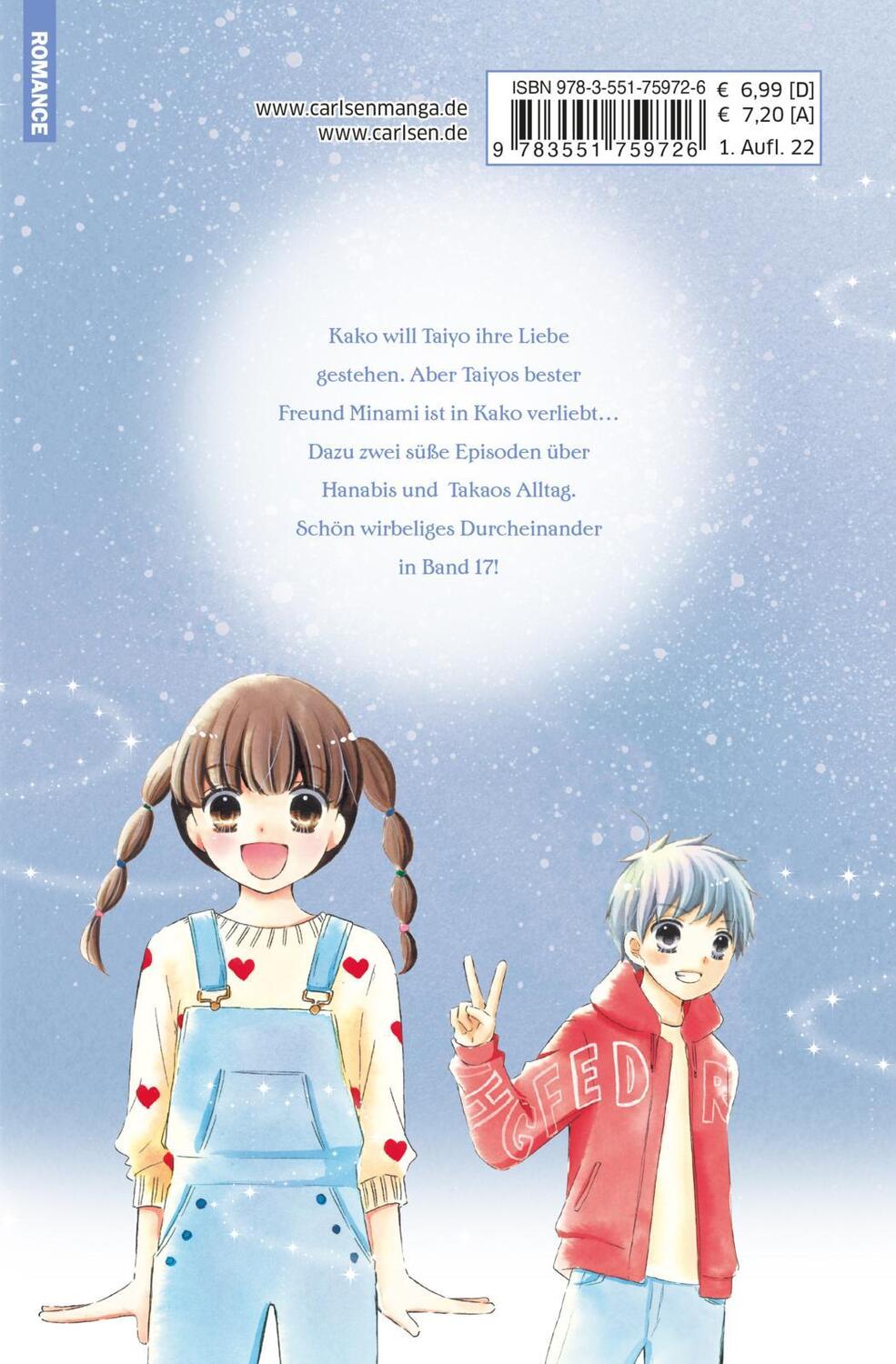Rückseite: 9783551759726 | 12 Jahre 17 | Süße Manga-Liebesgeschichte für Mädchen ab 10 Jahren
