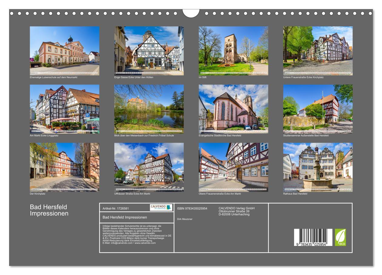 Bild: 9783435025954 | Bad Hersfeld Impressionen (Wandkalender 2025 DIN A3 quer), CALVENDO...