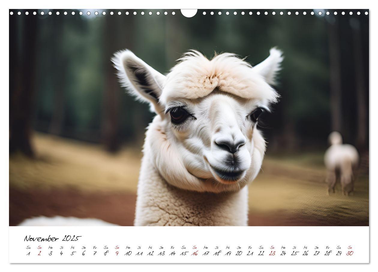 Bild: 9783457189399 | Alpakas, die sanften Andenbewohner (Wandkalender 2025 DIN A3 quer),...