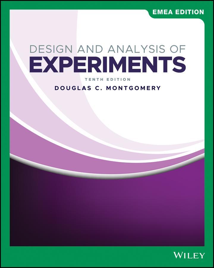 Cover: 9781119816959 | Design and Analysis of Experiments, EMEA Edition | Montgomery | Buch