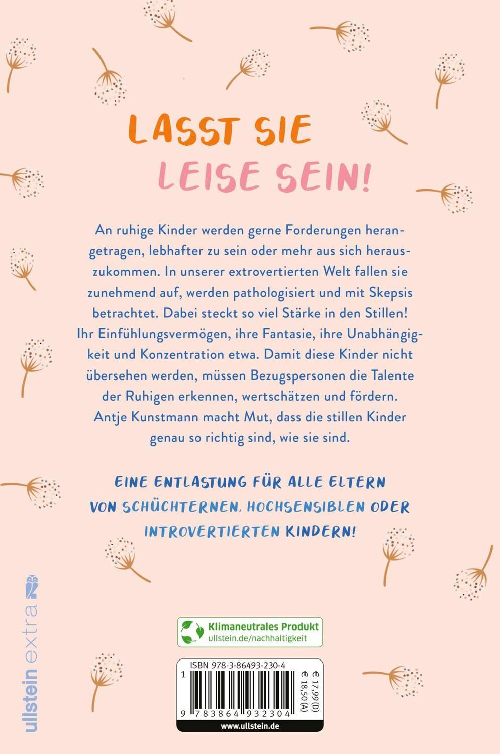 Rückseite: 9783864932304 | Lauter leise Kinder | Antje Kunstmann | Taschenbuch | Deutsch | 2022