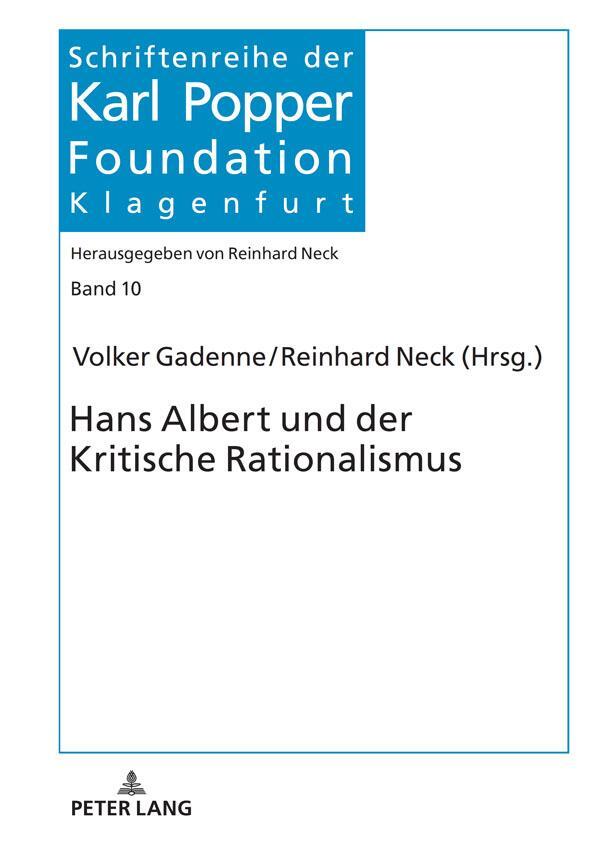 Cover: 9783631845288 | Hans Albert und der Kritische Rationalismus | Reinhard Neck (u. a.)