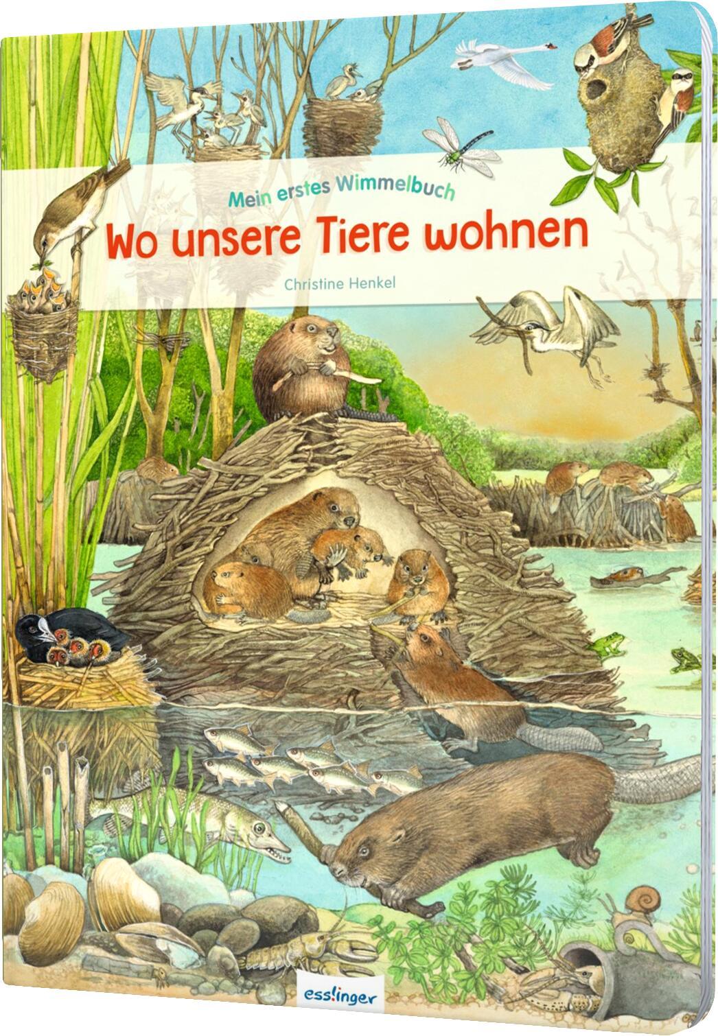 Cover: 9783480237630 | Mein erstes Wimmelbuch: Wo unsere Tiere wohnen | Christine Henkel