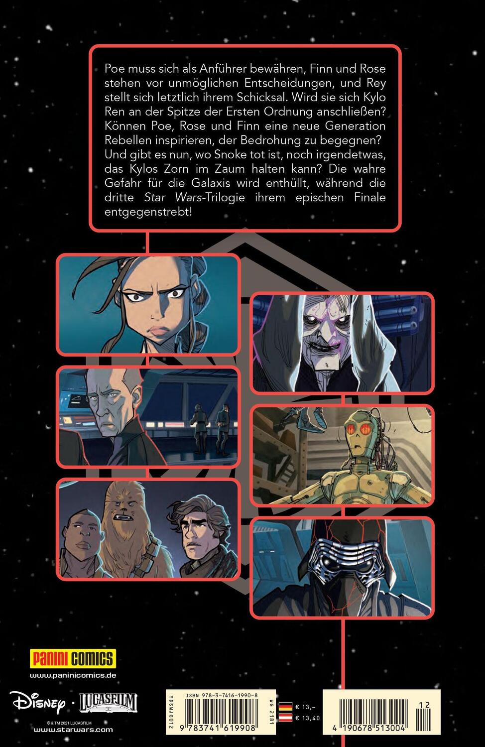 Rückseite: 9783741619908 | Star Wars Comics: Der Aufstieg Skywalkers | Die Junior Graphic Novel