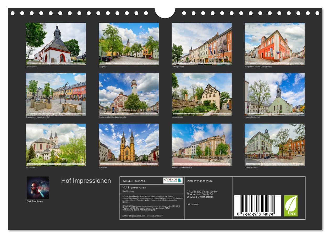 Bild: 9783435223978 | Hof Impressionen (Wandkalender 2025 DIN A4 quer), CALVENDO...