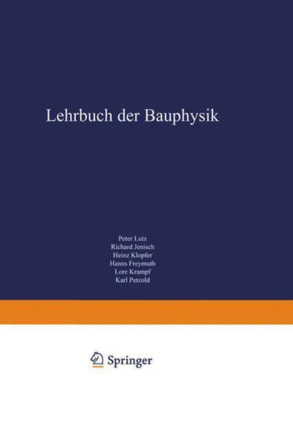 Cover: 9783322905659 | Lehrbuch der Bauphysik | Schall Wärme Feuchte Licht Brand Klima | Lutz