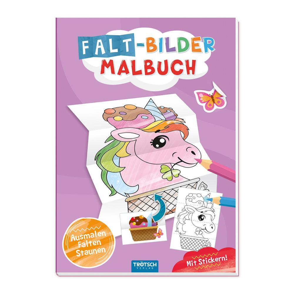 Cover: 9783988020796 | Trötsch Malbuch Faltbilder-Malbuch Einhorn | Trötsch Verlag | Buch