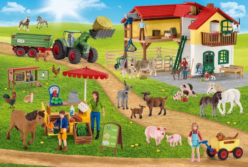 Bild: 4001504564049 | Farm World, Bauernhof und Hofladen. Puzzle 100 Teile, mit Add-on...