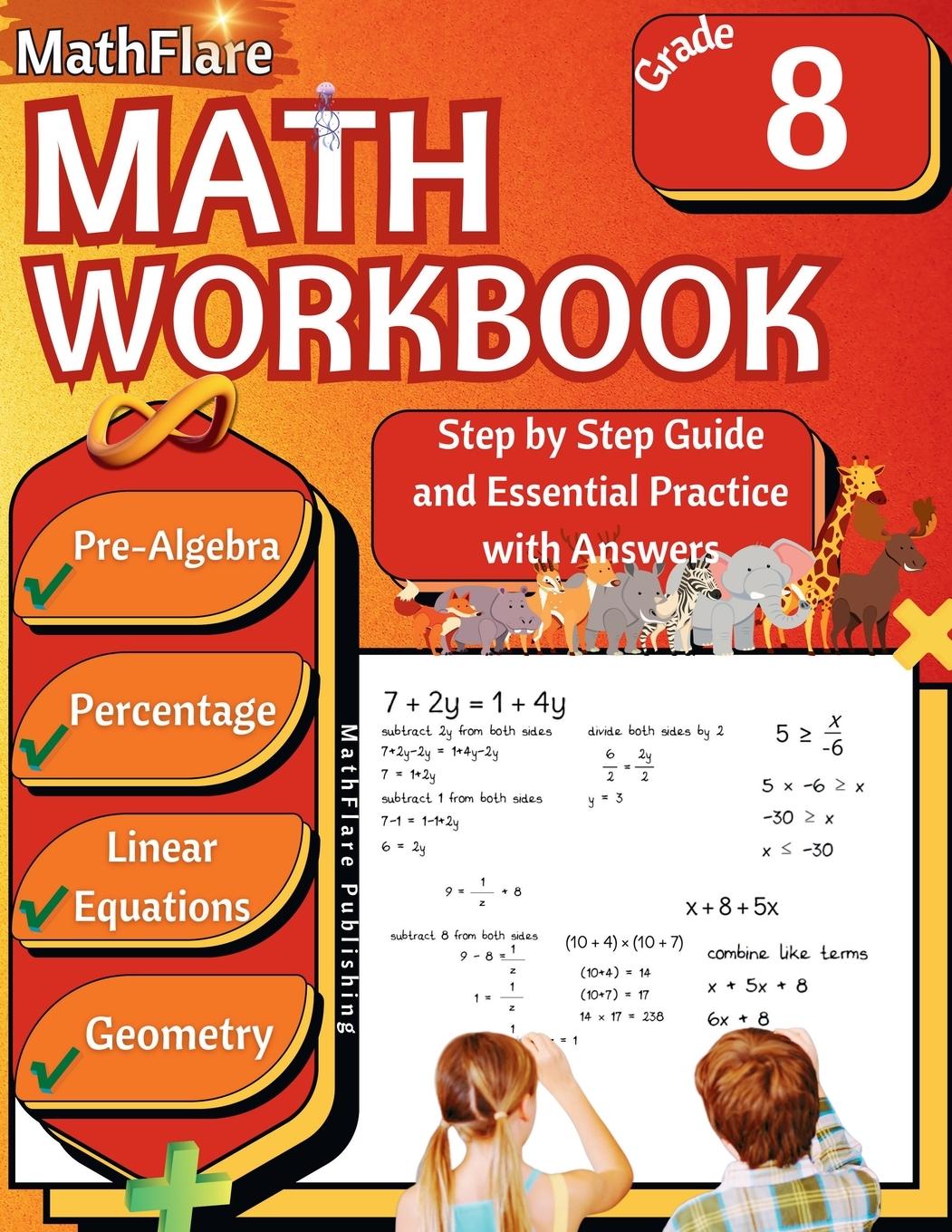 Cover: 9798869303066 | MathFlare - Math Workbook 8th Grade | Mathflare Publishing | Buch