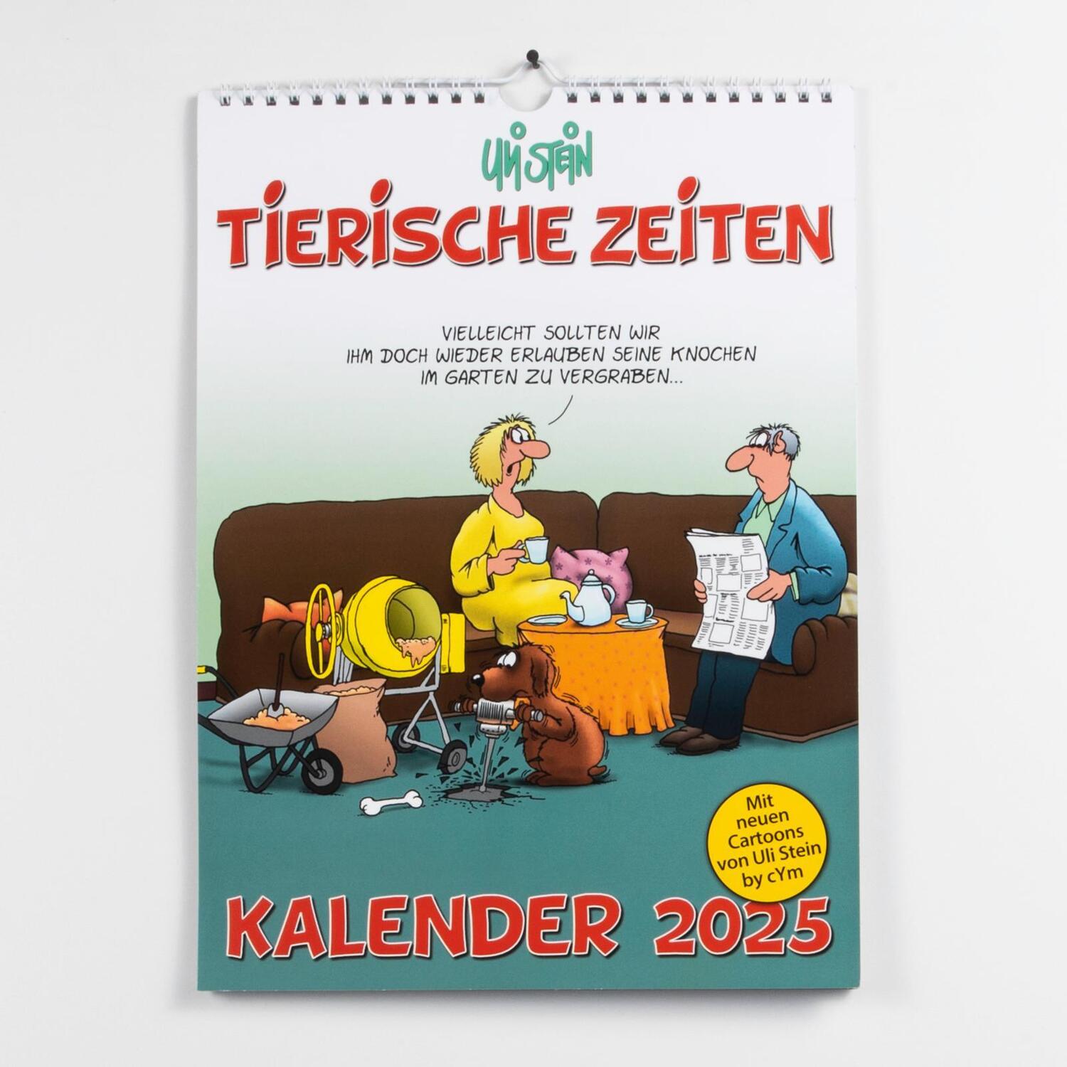 Bild: 9783830321774 | Uli Stein Tierische Zeiten 2025: Monatskalender für die Wand | Stein