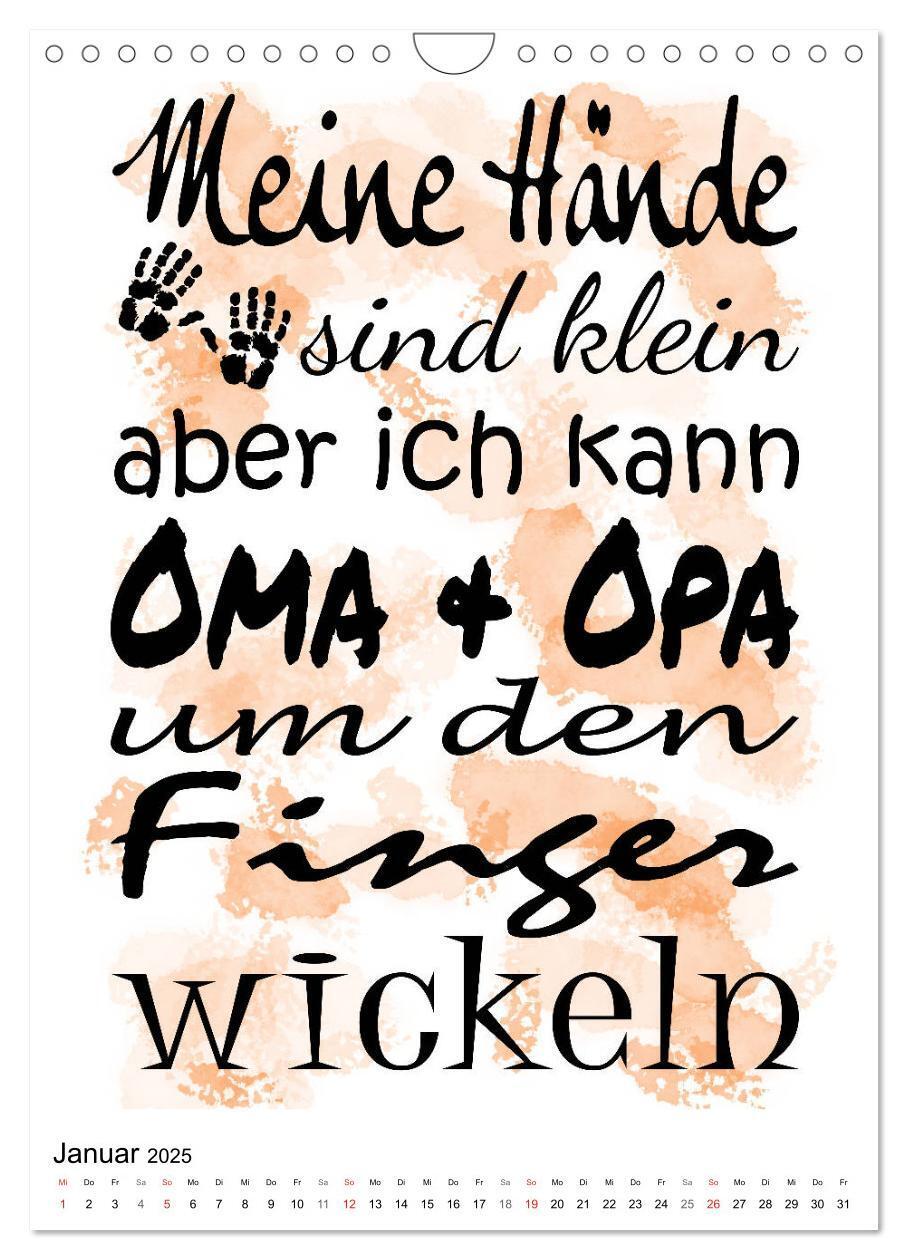 Bild: 9783435939343 | Oma und Opa, die Helden unserer Kindheit (Wandkalender 2025 DIN A4...