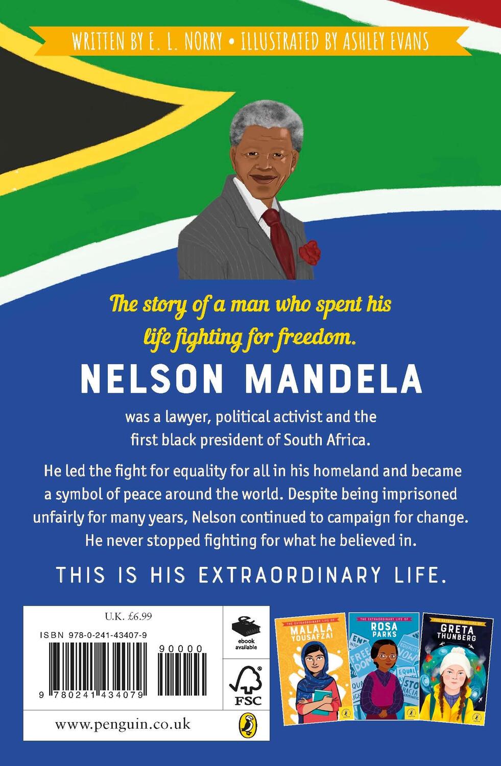 Rückseite: 9780241434079 | The Extraordinary Life of Nelson Mandela | E. L. Norry | Taschenbuch