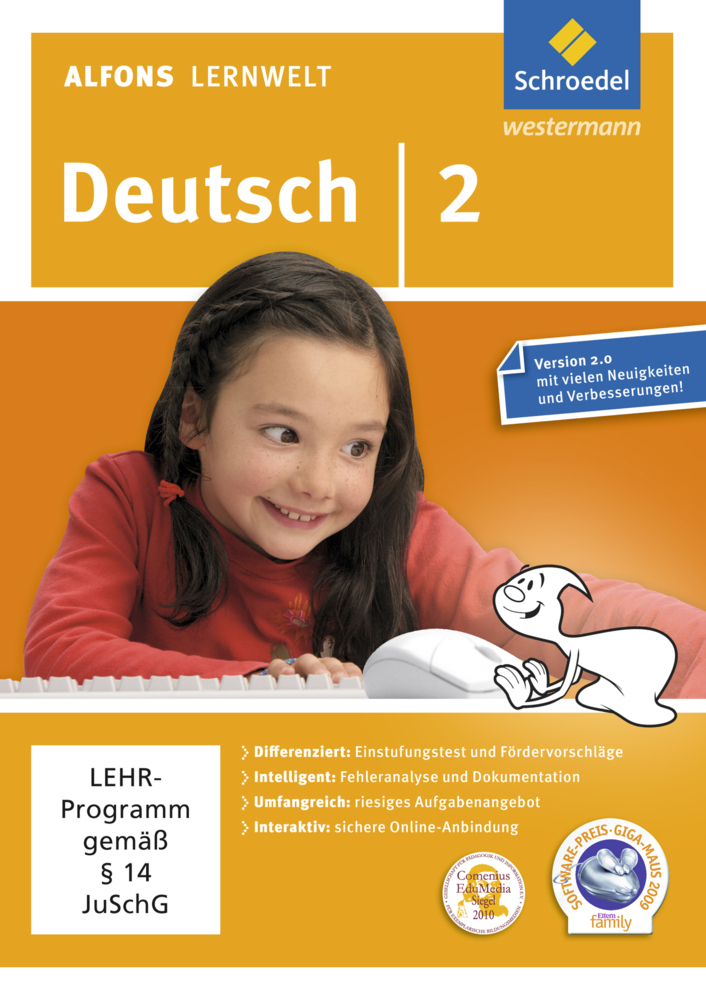 Cover: 9783507602724 | Alfons Lernwelt Lernsoftware Deutsch - aktuelle Ausgabe, DVD-ROM