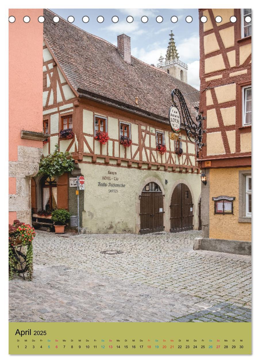 Bild: 9783435879403 | Rothenburg ob der Tauber (Tischkalender 2025 DIN A5 hoch), CALVENDO...