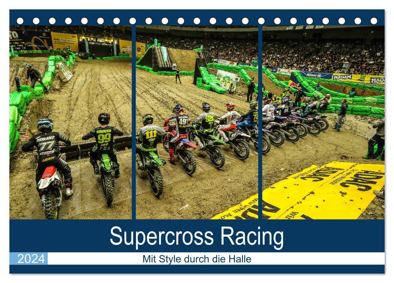 Cover: 9783675512344 | Supercross Racing - Mit Style durch die Halle (Tischkalender 2024...