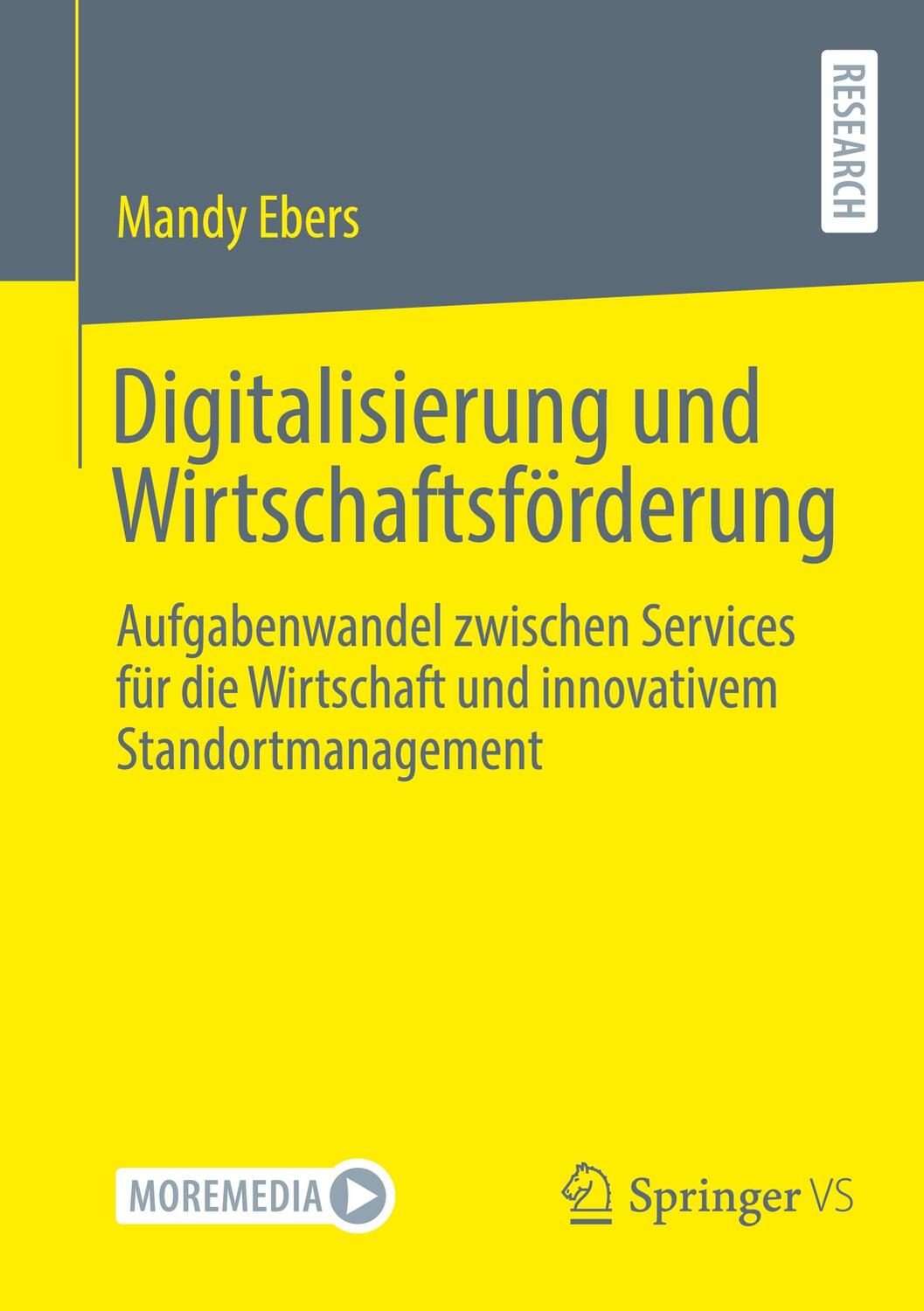 Cover: 9783658442590 | Digitalisierung und Wirtschaftsförderung | Mandy Ebers | Taschenbuch