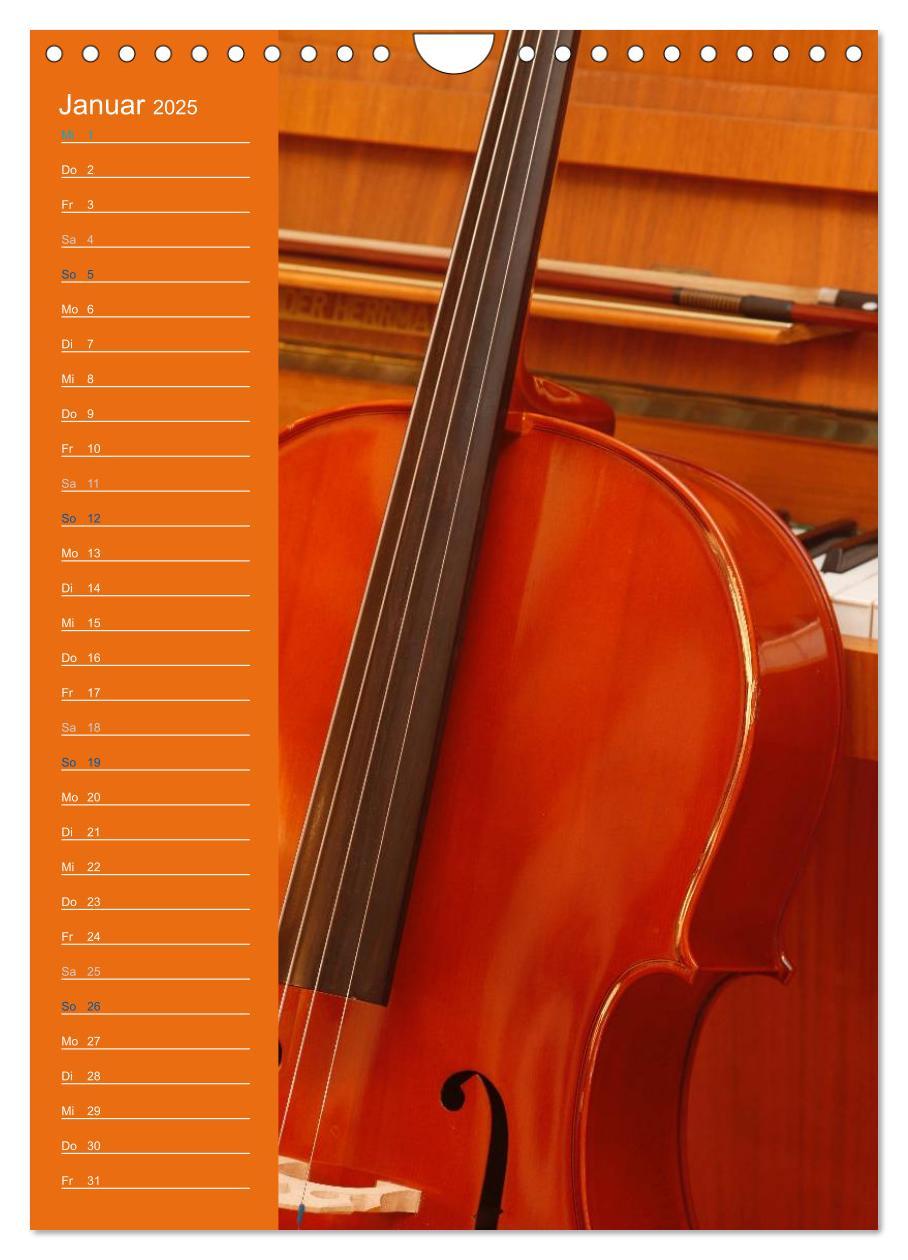 Bild: 9783457010891 | Geliebtes Cello (Wandkalender 2025 DIN A4 hoch), CALVENDO...