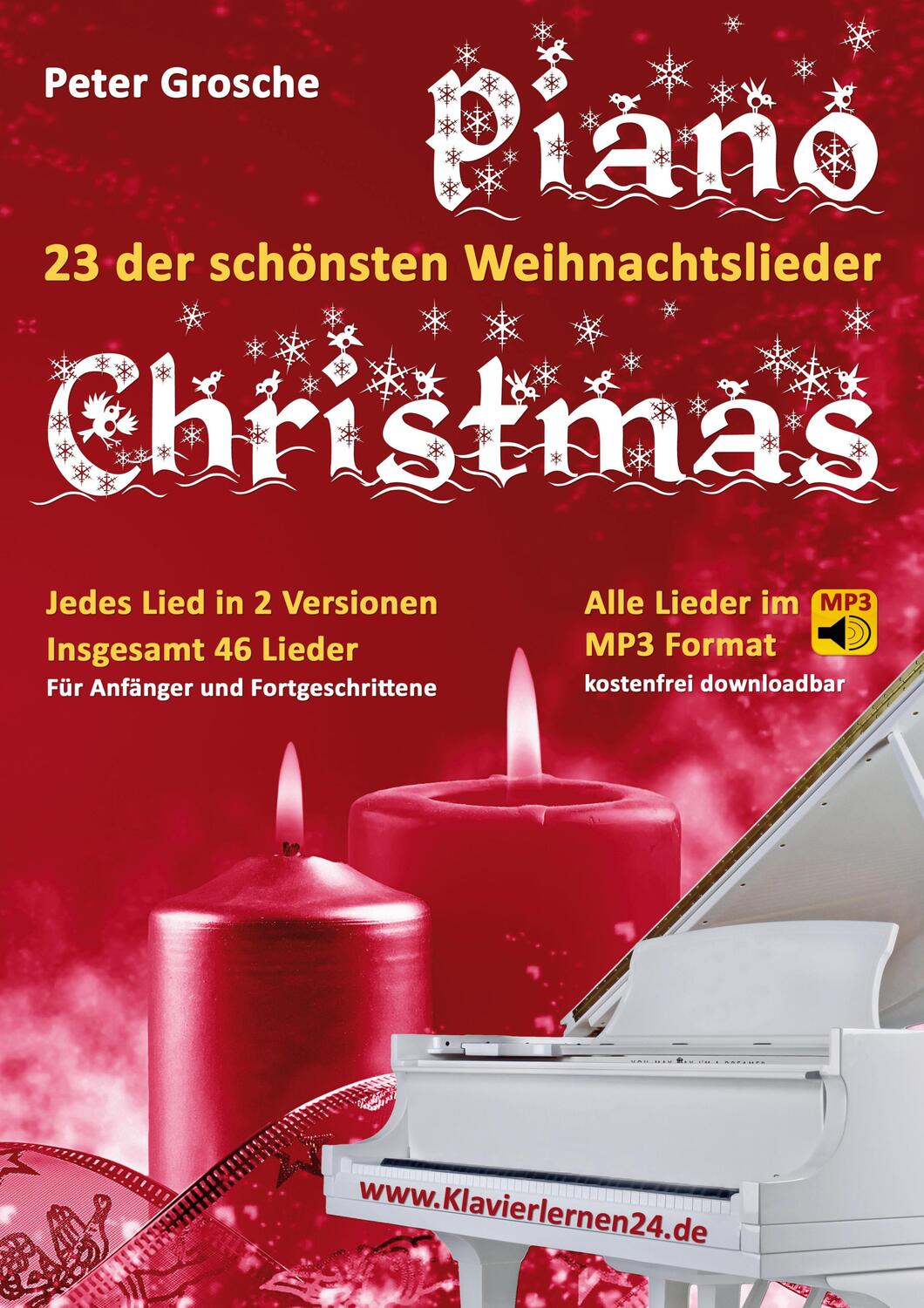 Cover: 9783738636529 | Piano-Christmas - Weihnachtslieder für das Klavierspielen | Grosche