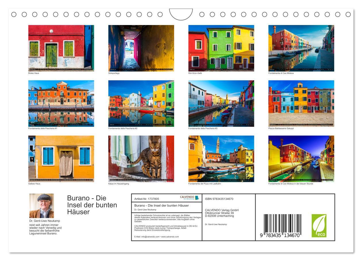 Bild: 9783435134670 | Burano - Die Insel der bunten Häuser (Wandkalender 2025 DIN A4...