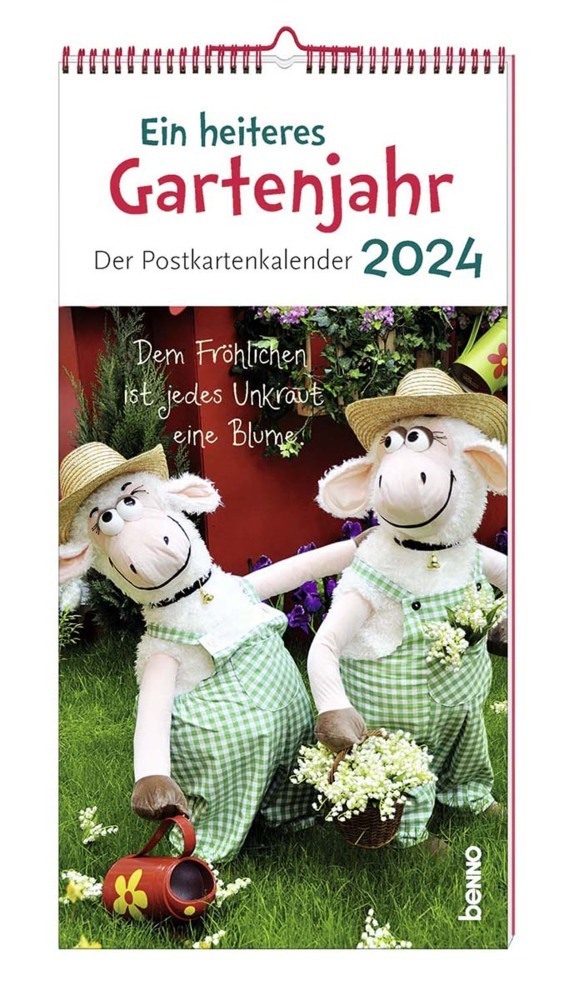 Cover: 9783746263281 | Ein heiteres Gartenjahr 2024 | Der Postkartenkalender | Kalender