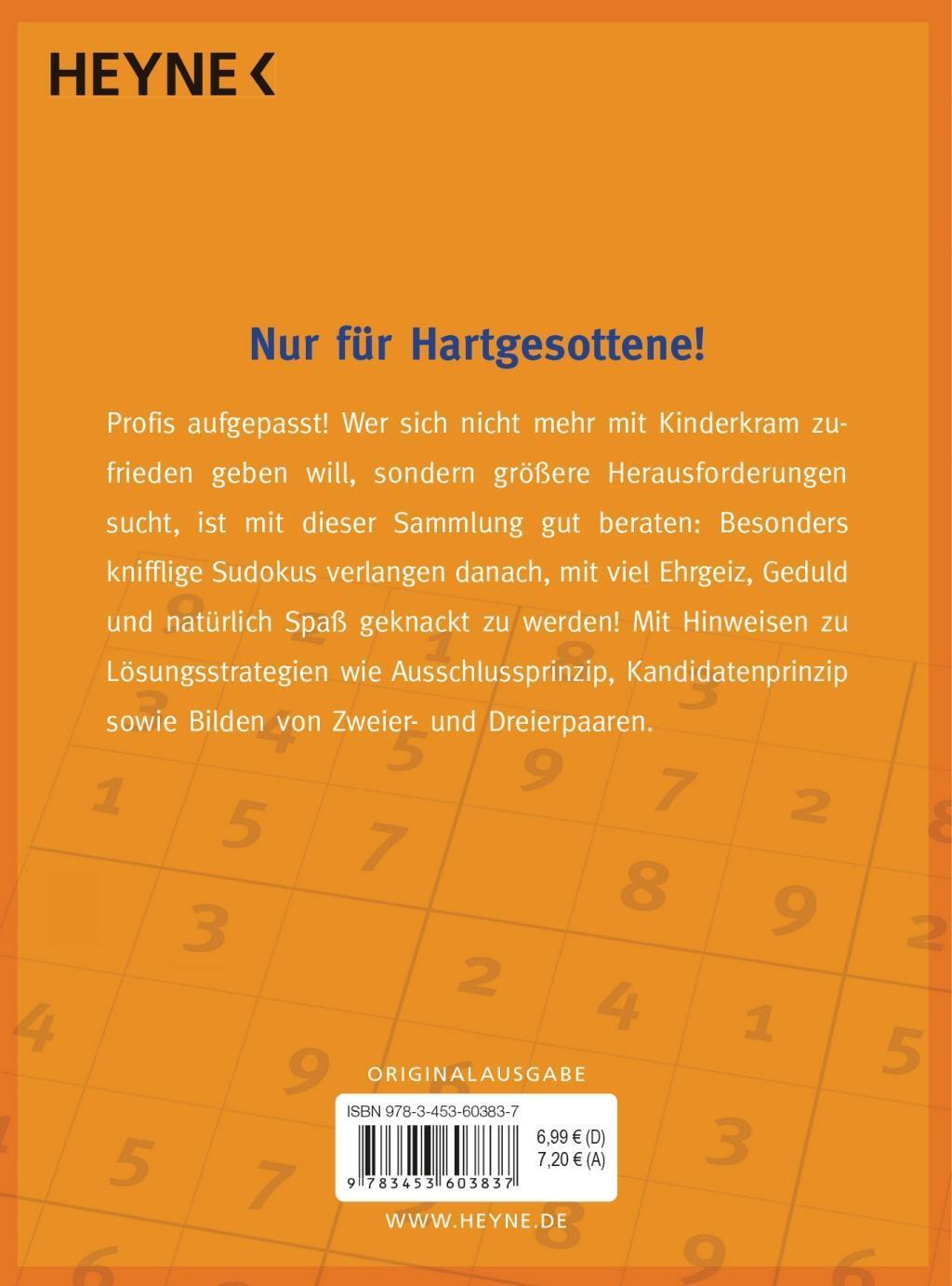 Bild: 9783453603837 | Hardcore-Sudoku | Taschenbuch | 256 S. | Deutsch | 2015 | Heyne