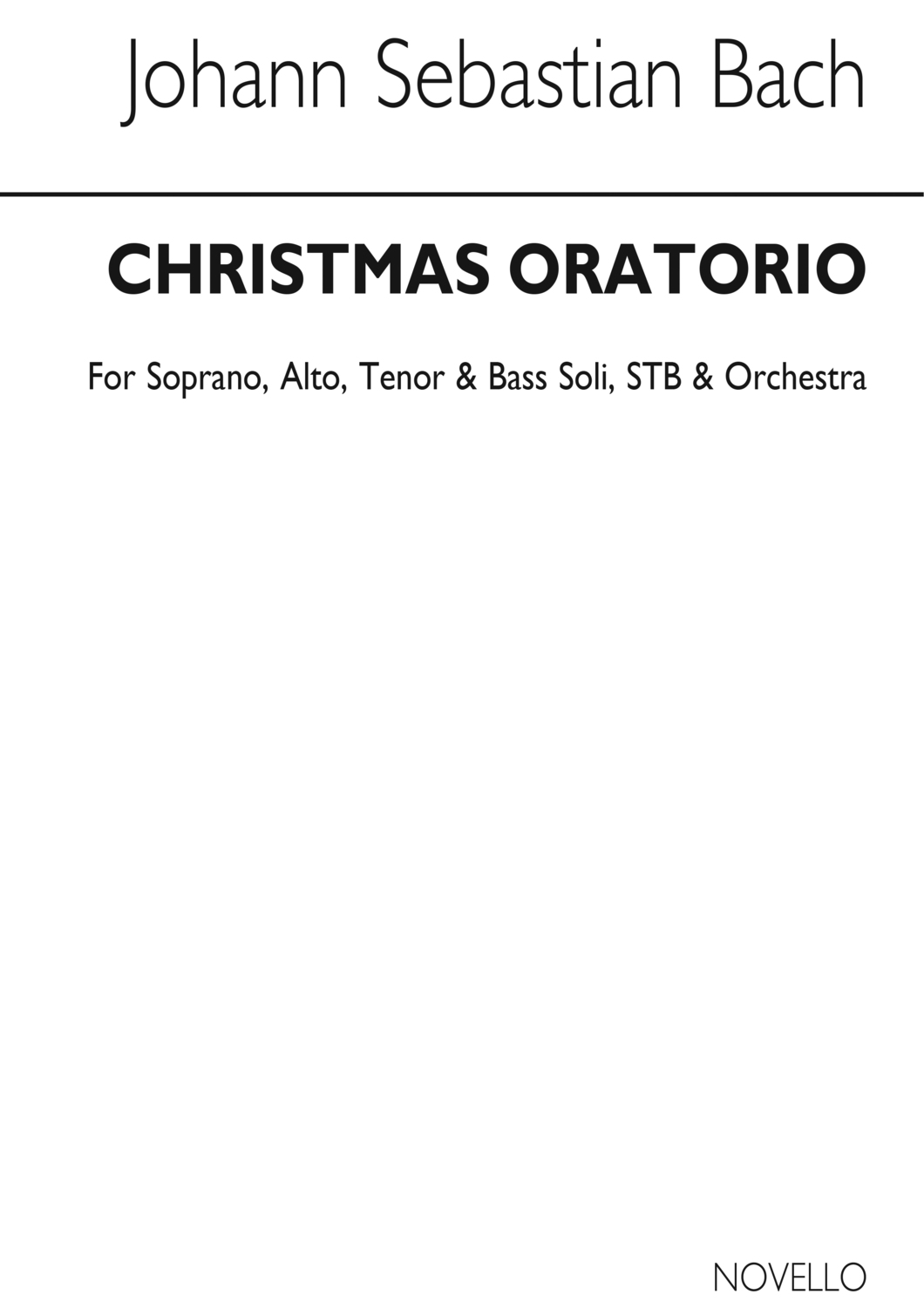 Cover: 9780853601951 | Christmas Oratorio Vocal Score (Troutbeck) | Johann Sebastian Bach