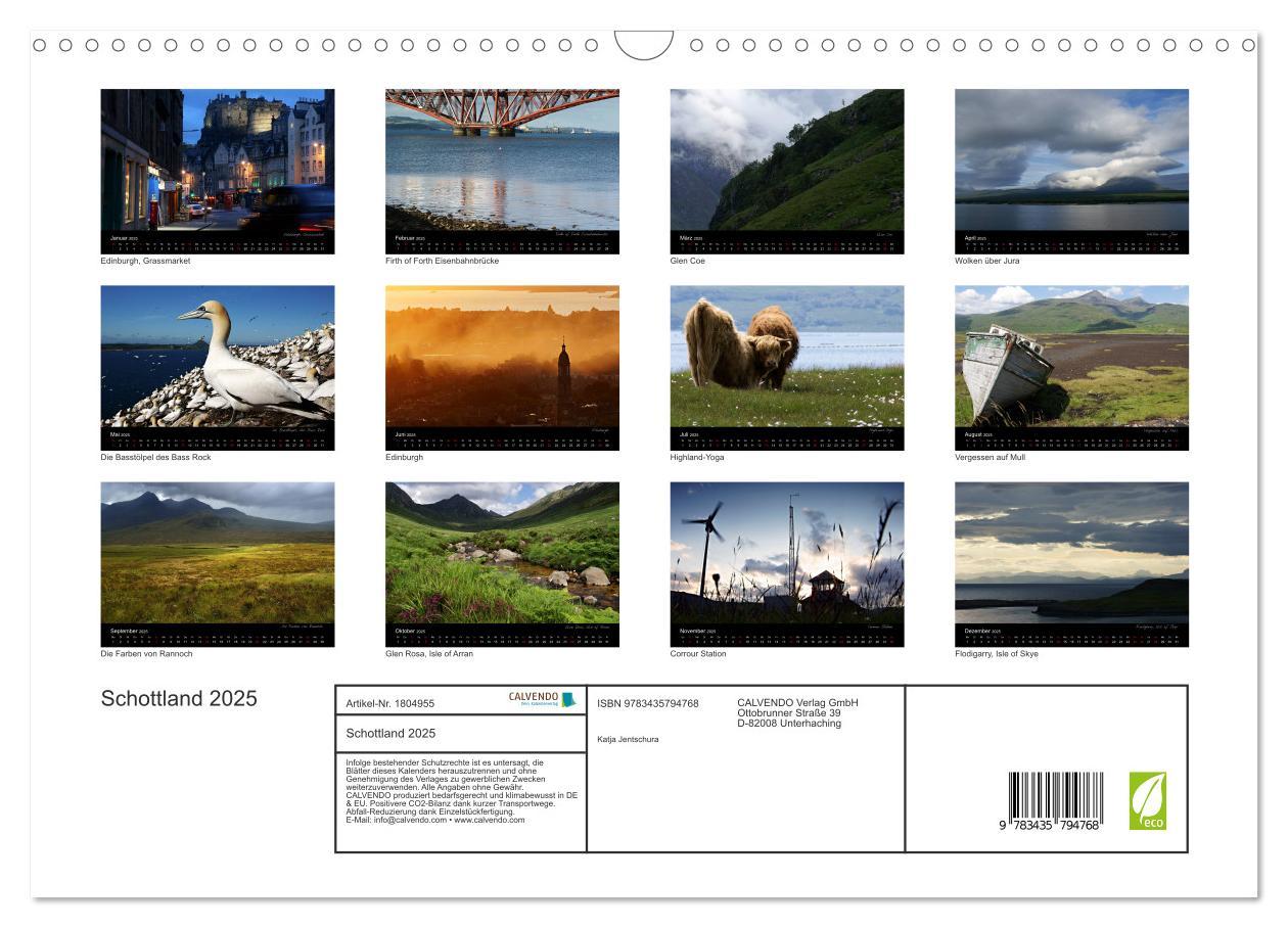 Bild: 9783435794768 | Schottland 2025 (Wandkalender 2025 DIN A3 quer), CALVENDO...