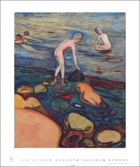 Bild: 9783840085093 | Edvard Munch Edition Kalender 2024. Kunstkalender im Großformat mit...