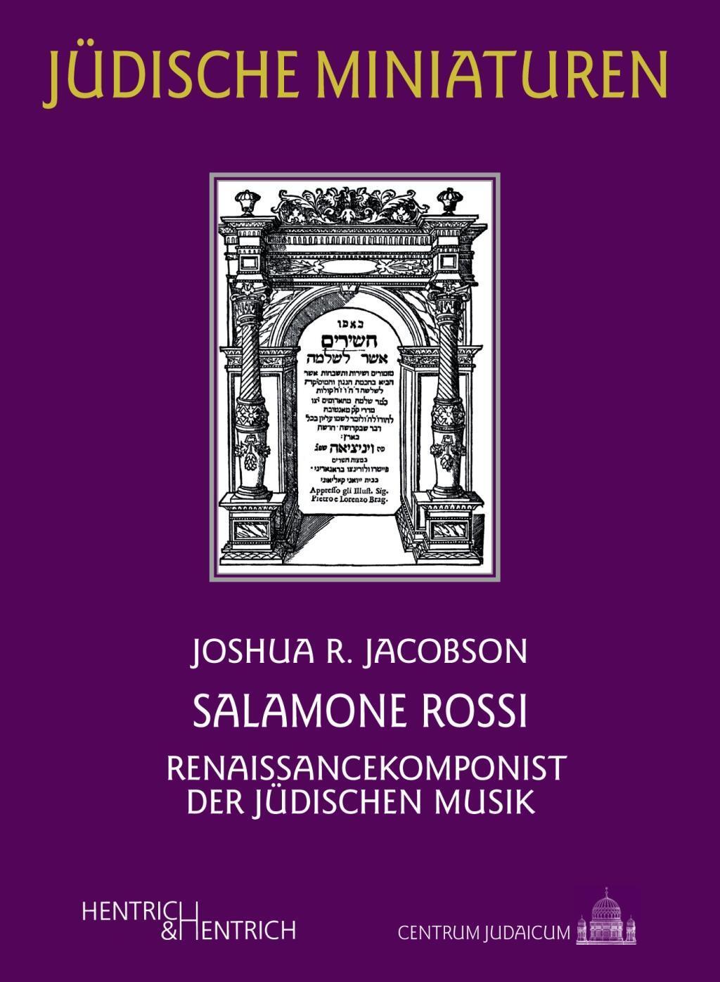 Cover: 9783955651862 | Salamone Rossi | Joshua R Jacobson | Taschenbuch | 58 S. | Deutsch